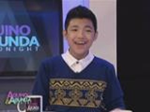 Darren Espanto sings Chandelier on Aquino and Abunda Tonight