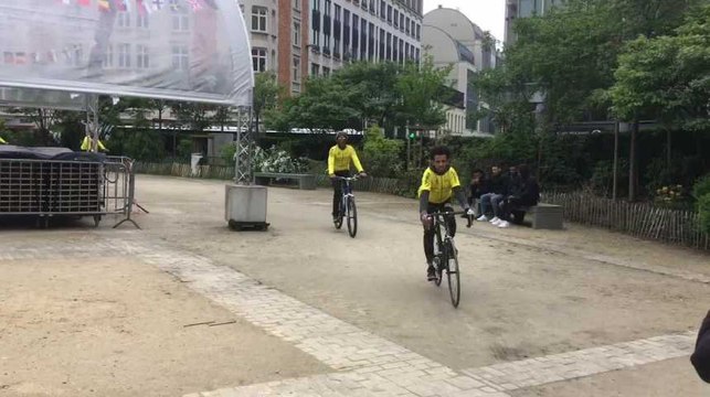Bruxelles - Manifestation des Erythréens pour attirer l’attention sur les conditions de vie dans les camps libyens (vidéo Germani)