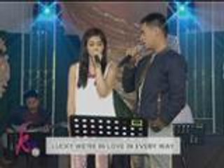 Marlo and Janella sing "Lucky"