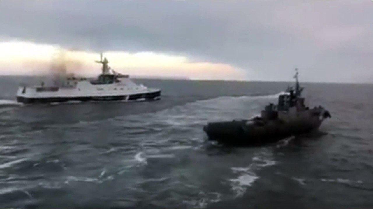 Vaixells russos a la mar d'Azov