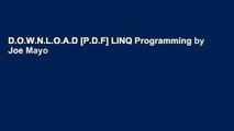 D.O.W.N.L.O.A.D [P.D.F] LINQ Programming by Joe Mayo