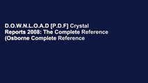 D.O.W.N.L.O.A.D [P.D.F] Crystal Reports 2008: The Complete Reference (Osborne Complete Reference