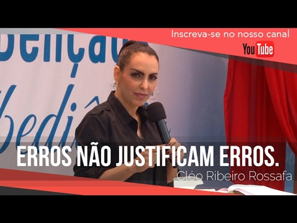 Erros não justificam erros - Bispa Cléo