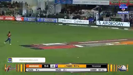 Hazratullah Zazai Scored 76 Off Just 35 Balls- Hazratullah Zazai best batting T10 league 2018