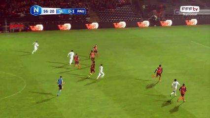 Deuxième but de Pau signé Lamine GUEYE !!! Erreur dans la surface et GUEYE ajuste une superbe frappe. 2-0 pour Pau FC !!!