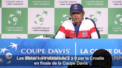 Coupe Davis/finale: la France menée 2-0 par la Croatie