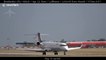 Very bumpy landing at Prague Airport as crosswinds batter Lufthansa plane