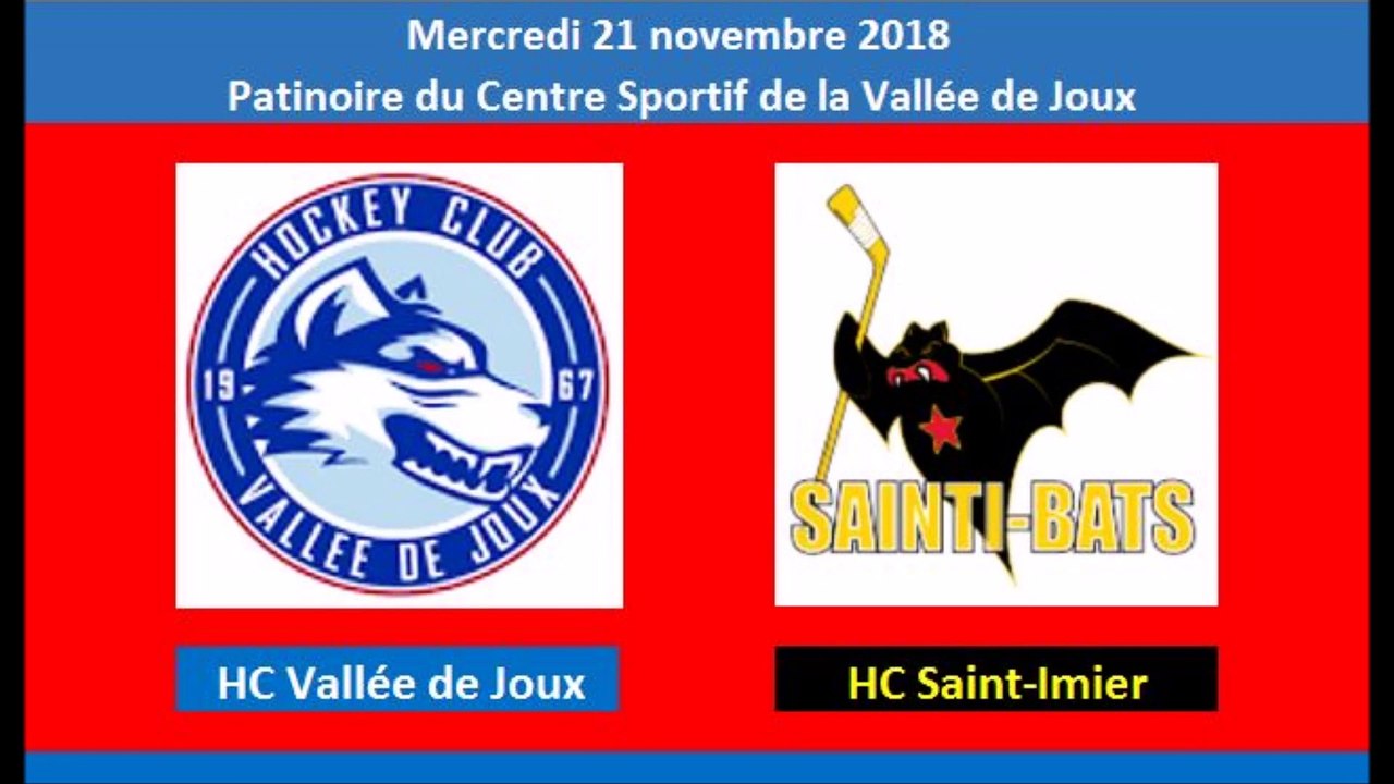 HC Vallée de Joux - HC Saint-Imier 2-1 (1-0, 1-0, 0-1)