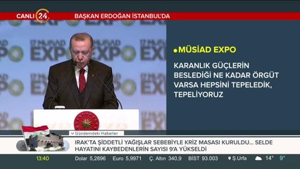 Cumhurbaşkanı Erdoğan: Hedefimize ulaşmakta kararlıyız