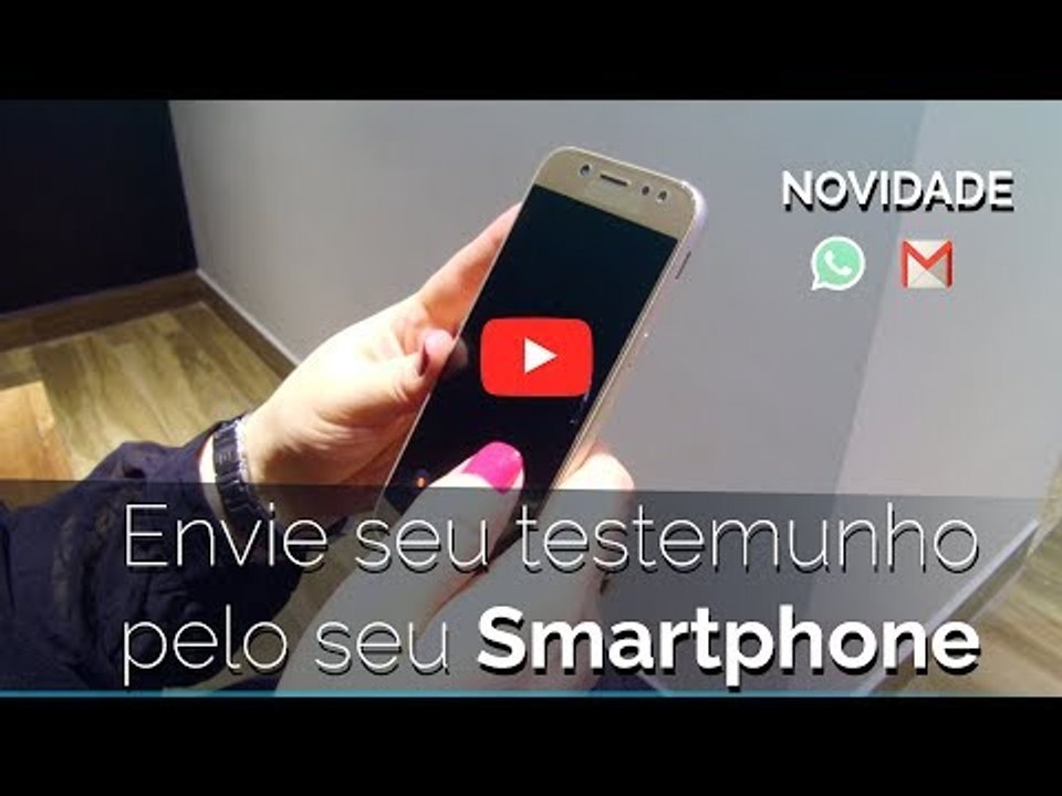Envie seu testemunho pelo seu Smartphone // NOVIDADE // COMPARTILHE
