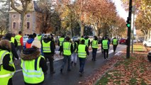 Les Gilets jaunes étaient nombreux ce matin dans le centre-ville Gap.