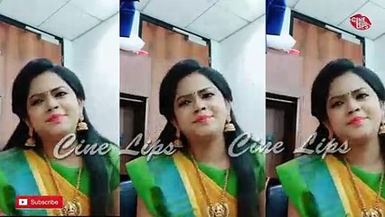 Anitha Sampath Sun TV anchor Cute Dubsmash Collection In Cine Lips-