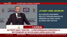 Cumhurbaşkanı Erdoğan: AK Parti, daha büyük projelere yönelmiştir