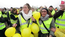 Les agriculteurs avec les gilets jaunes à Montauban