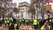 Échauffourées entre Gilets jaunes et CRS place de l'Étoile à Paris