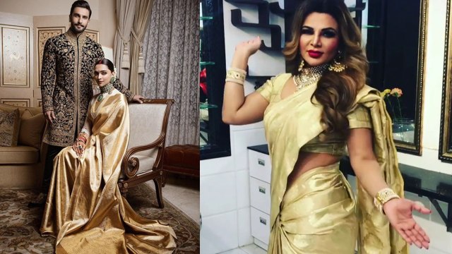 Deepika Padukone के reception look को Rakhi Sawant ने किया कॉपी; Watch Video | Boldsky