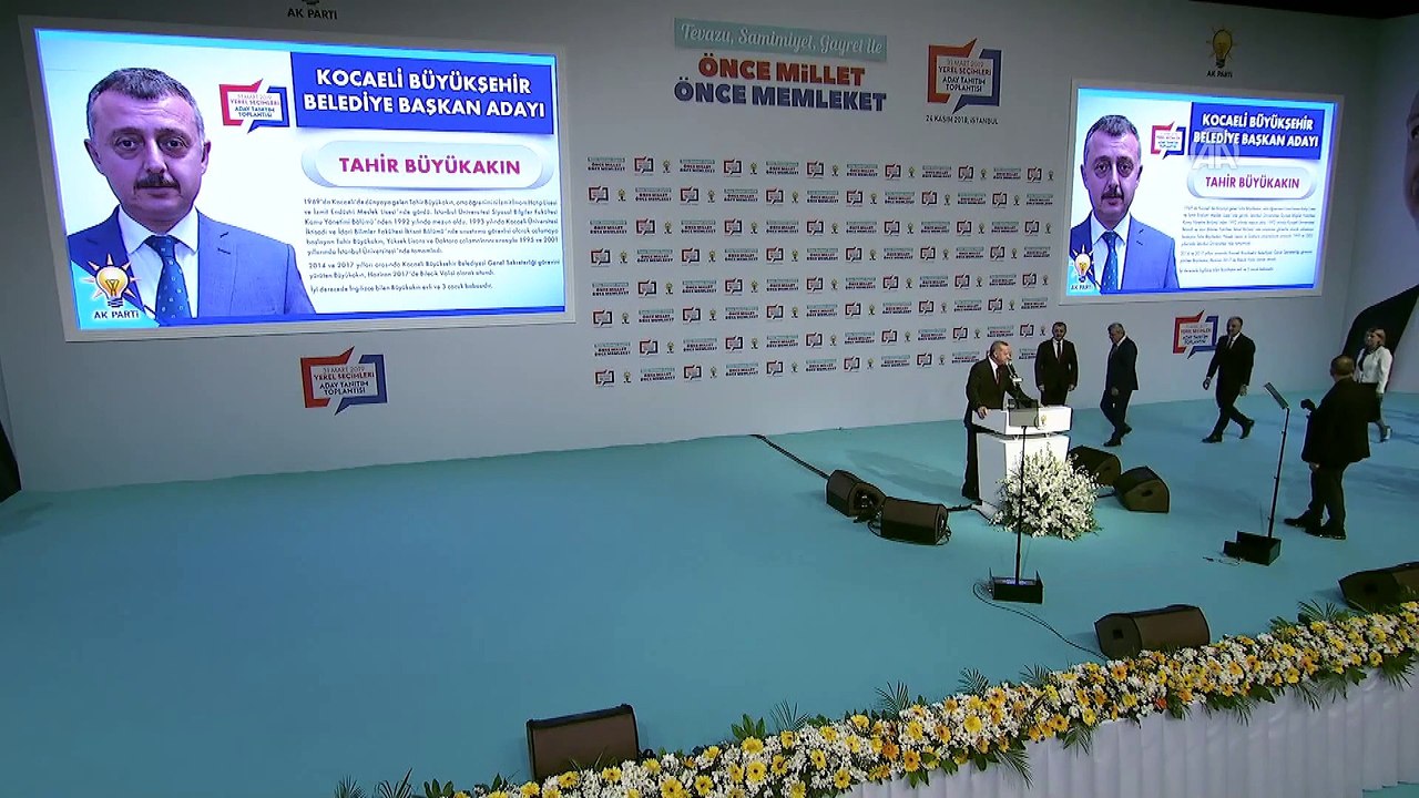 Cumhurbaşkanı Erdoğan - Kilis, Kocaeli ve Malatya adaylarının açıklanması  - İSTANBUL