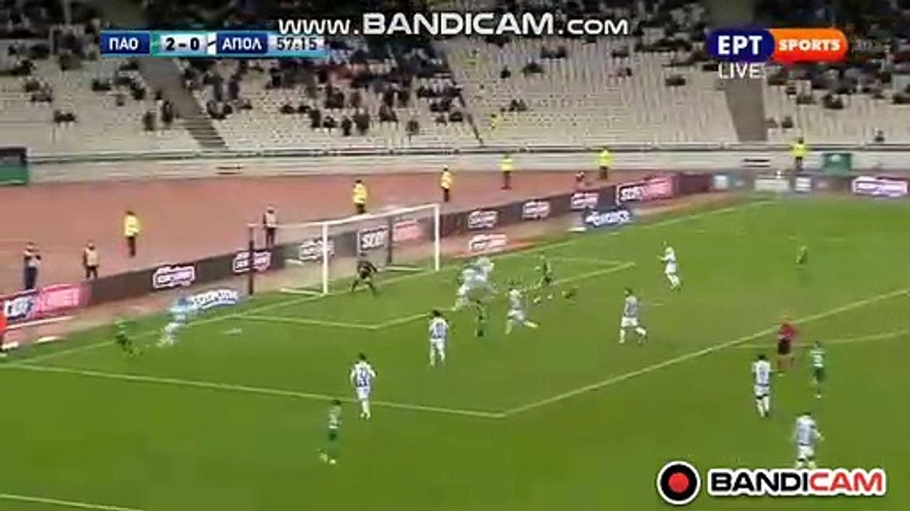 Amazing Goal Kourbelis (3-0) Panathinaikos vs Apollon Smyrni