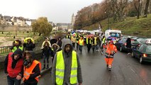 Manifestation des Gilets jaunes à Vannes