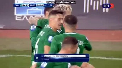 Johansson  Goal  HD   Panathinaikos 5 - 1	 Smyrnis  24-11-2018