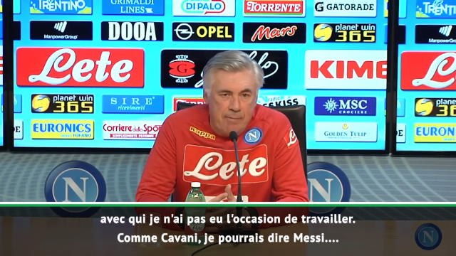 Naples - Ancelotti: J'aimerais entraîner Cavani