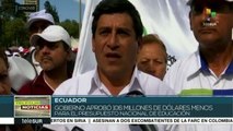Maestros ecuatorianos marchan en demanda de una mejora salarial