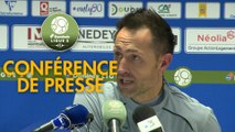 Conférence de presse FC Sochaux-Montbéliard - AJ Auxerre (1-4) : José Manuel AIRA (FCSM) - Pablo  CORREA (AJA) - 2018/2019