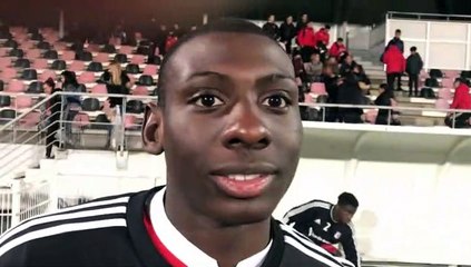 GAMBARDELLA U19 – Glaudie KINSONA réagit après la qualification du FC LYON contre l’US BRIOUDE
