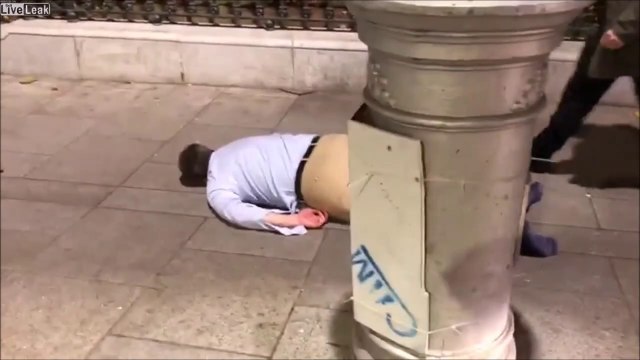 Quand 2 hommes ivres décident de faire la course... FAIL