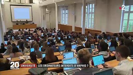 Université : les ordinateurs interdits des amphithéâtres ?