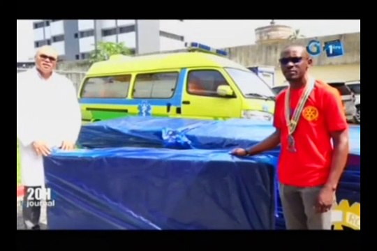 RTG - Don du Rotary Club Gabon au Centre hospitalier Universitaire de Libreville
