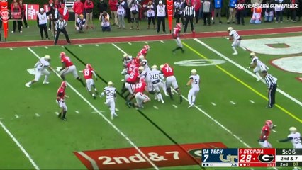 Georgia Tech vs. Georgia Football Highlights (2018)