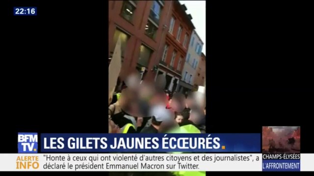 Plusieurs agressions de journalistes ont émaillé la mobilisation des gilets jaunes