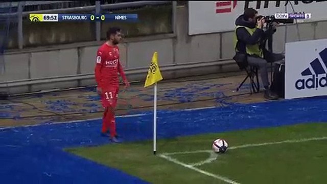 Strasbourg - Nimes résumé et Buts ( 0-1)