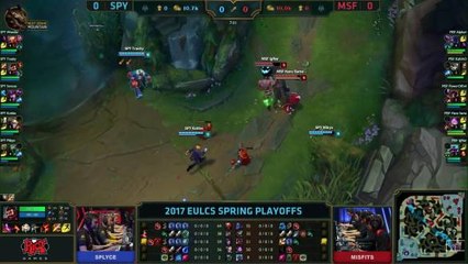 EU LCS Spring Playoffs - Gank into first turret