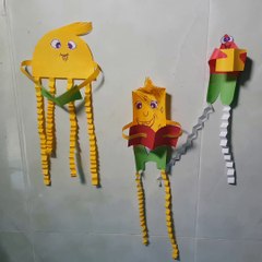 DIY funny and creative craft from paper color