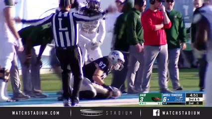 UAB vs. Middle Tennessee Football Highlights (2018)