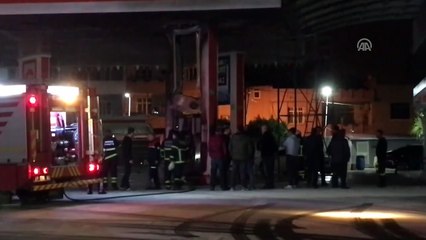 Akaryakıt istasyonunda yangın - ADANA