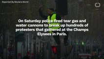 French Police Use Tear Gas For Gas Price Protests