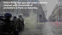 French 'Yellow Vest' Protesters Met With Tear Gas, Water Cannons