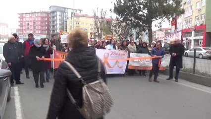 Kadına Yönelik Şiddete Dur Demek İçin Yürüdüler