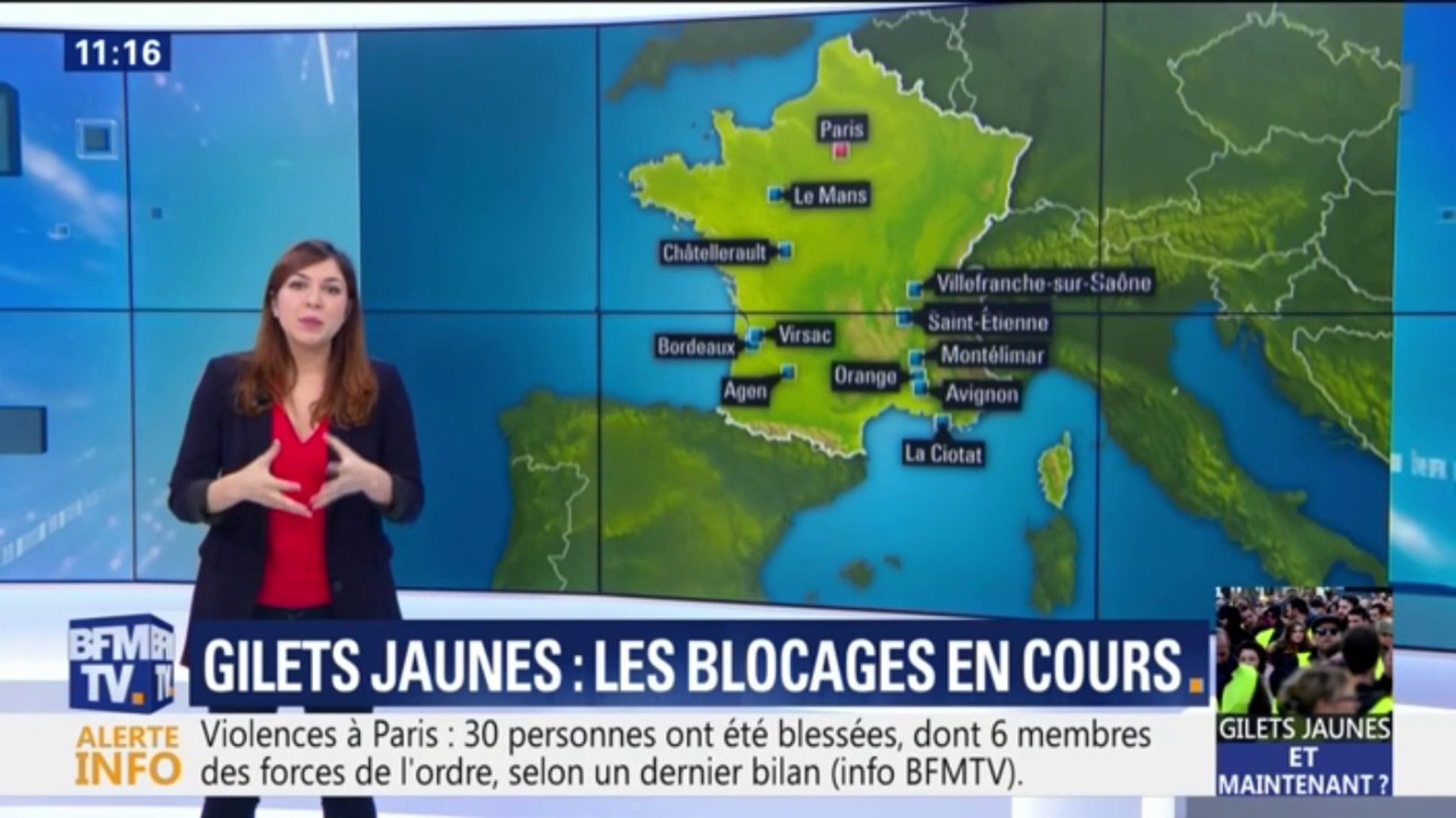 Gilets jaunes: des blocages ont toujours lieu ce dimanche, notamment dans  le sud de la France - Vidéo Dailymotion
