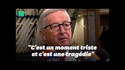 La signature de l'accord sur le Brexit est une "tragédie" selon Juncker