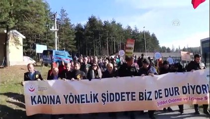 Kadına şiddete karşı yaylada yürüdüler - DÜZCE