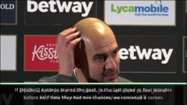 كرة قدم: الدوري الإنكليزي: فوز سيتي العريض أمام وست هام ضربة حظ- غوارديولا