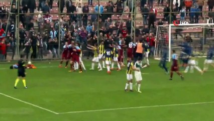 Trabzonspor-Fenerbahçe U21 maçında kavga