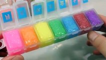 How To Make 'Glitter Rainbow Clay Slime Case' Recipe DIY PomPom ! 약통 반짝이 무지개 액체괴물 만들기!! 액괴 점토 슬라임