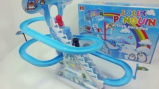 Jolly Penguin Frisk Paradise Kids' Toys playset and play doh ball 펭귄 스키 썰매 장난감 놀이 플레이도우 볼