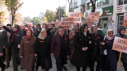 Bilecik'te kadına şiddete “hayır” yürüyüşü