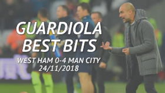 The level is there to compete for four competitions - Guardiola's best bits